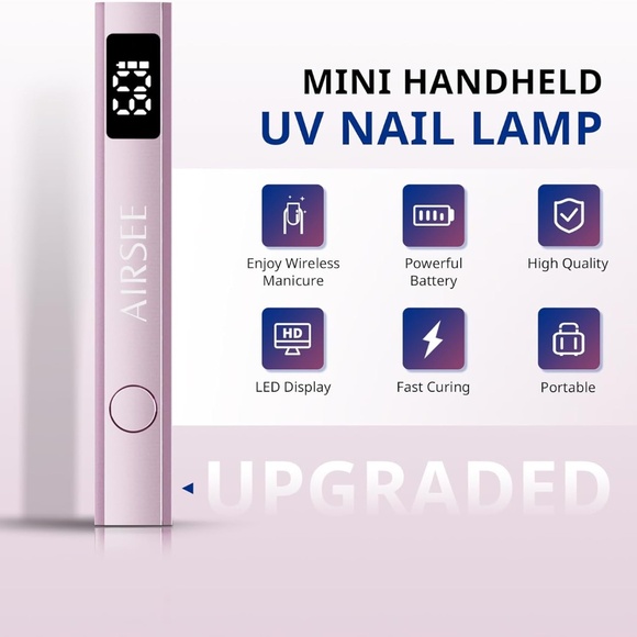 Pink Cordless Mini Nail Lamp - Picture 2 of 10